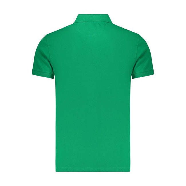 Marina Militare Grünes Herren-Poloshirt aus Baumwolle