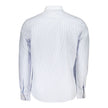 North Sails Azzurro Baumwollhemd für Herren mit langen Ärmeln und Button-Down-Kragen