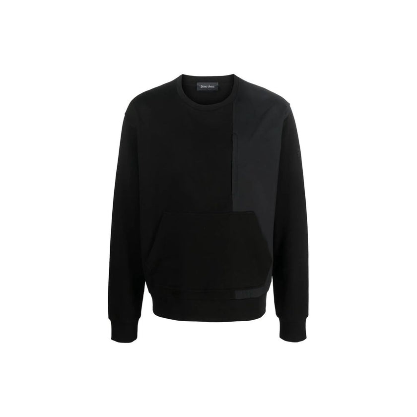 Herno Schwarzes Baumwoll-Sweatshirt