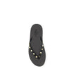 Valentino Garavani Schwarze Bos Taurus Kalbsleder-Flip-Flop-Sandalen