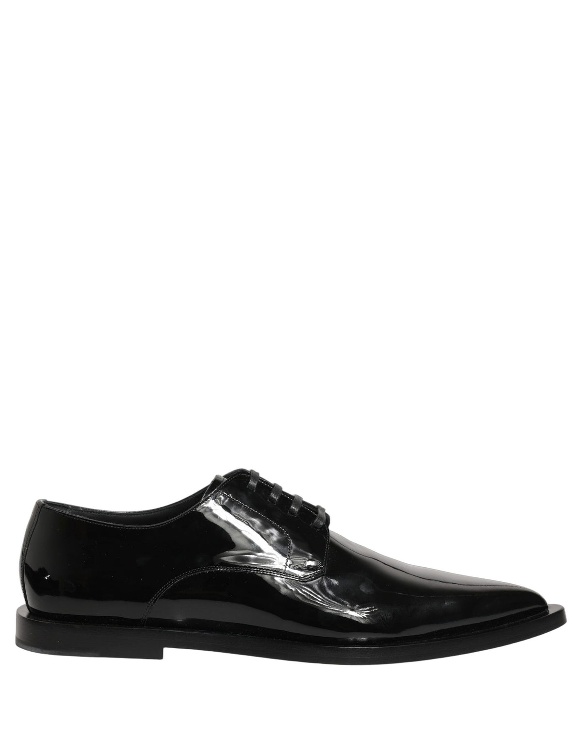 Dolce & Gabbana Men's Black Leather Derby Business Shoes