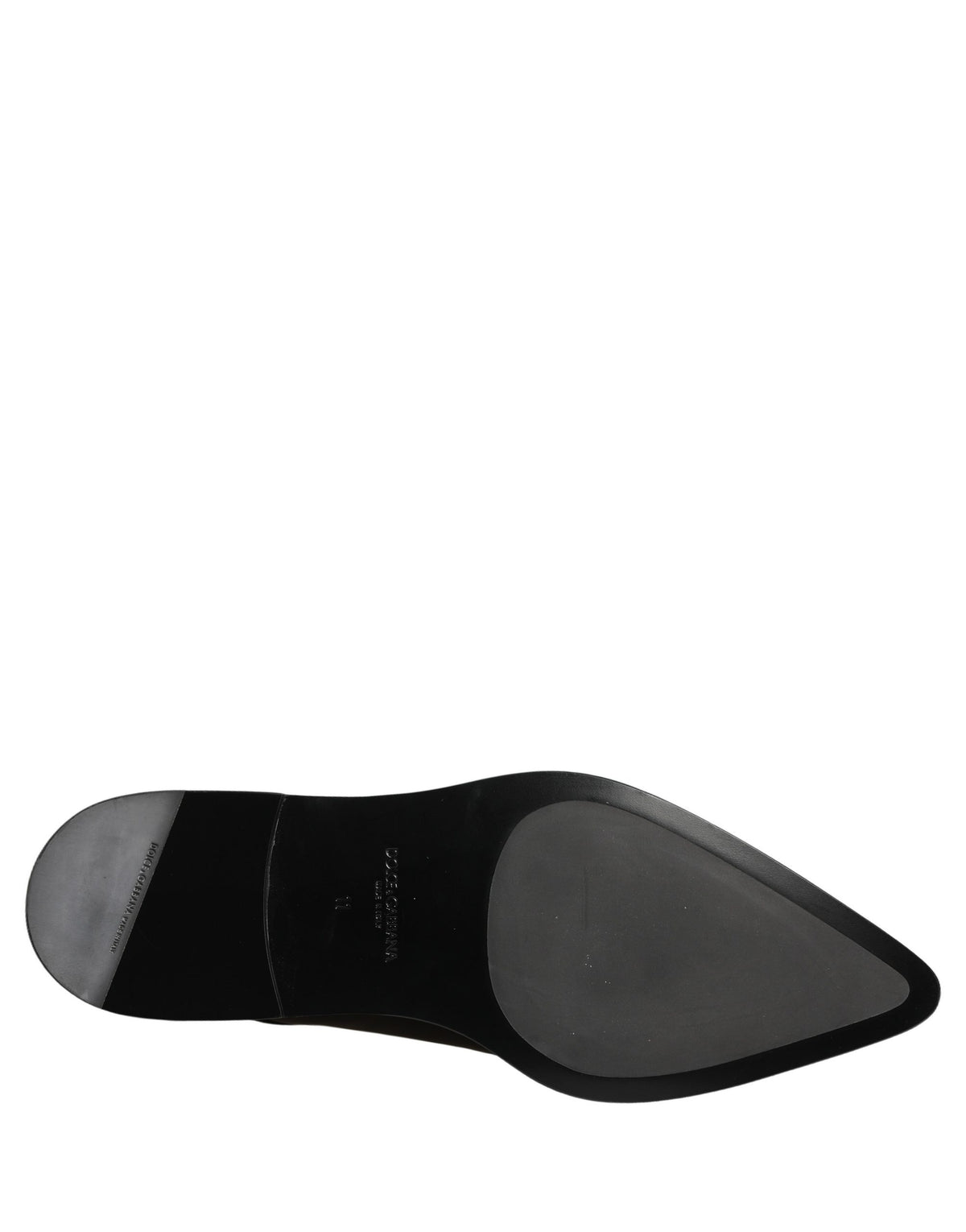 Dolce & Gabbana Men's Black Leather Derby Business Shoes