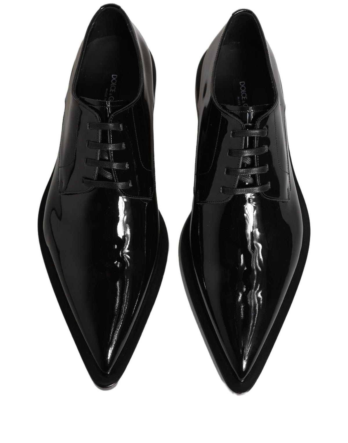 Dolce & Gabbana Men's Black Leather Derby Business Shoes