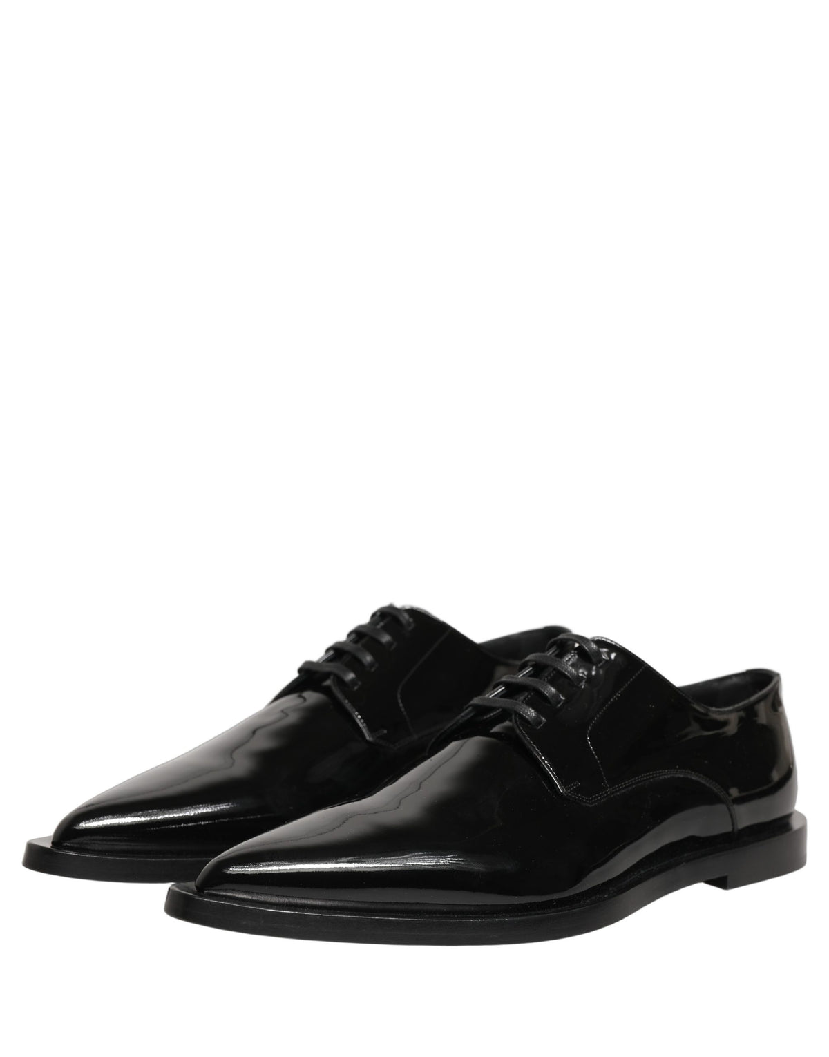 Dolce & Gabbana Men's Black Leather Derby Business Shoes