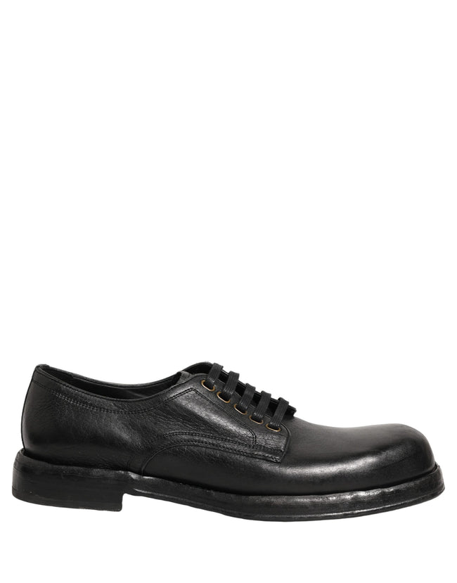 Dolce & Gabbana Herren Leder-Derbyschnürer in Schwarz