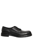 Dolce & Gabbana Schwarze Leder Schnür-Derby-Anzugschuhe für Herren
