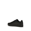 Dolce & Gabbana Schwarze Bos Taurus Kalbsleder Low-Top-Sneaker