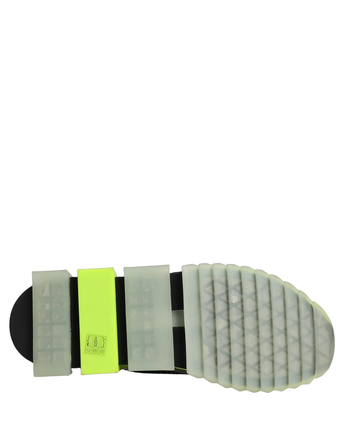 Dolce & Gabbana Black and Green Sorrento Low-Top Sneakers