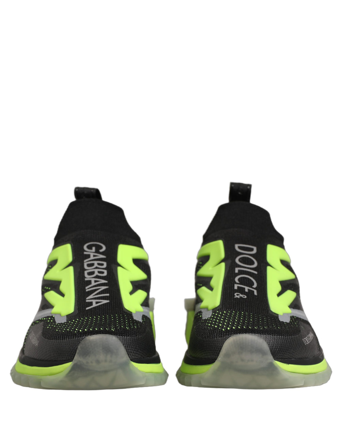 Dolce & Gabbana Black and Green Sorrento Low-Top Sneakers