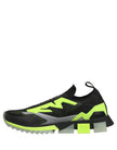 Dolce & Gabbana Black and Green Sorrento Low-Top Sneakers