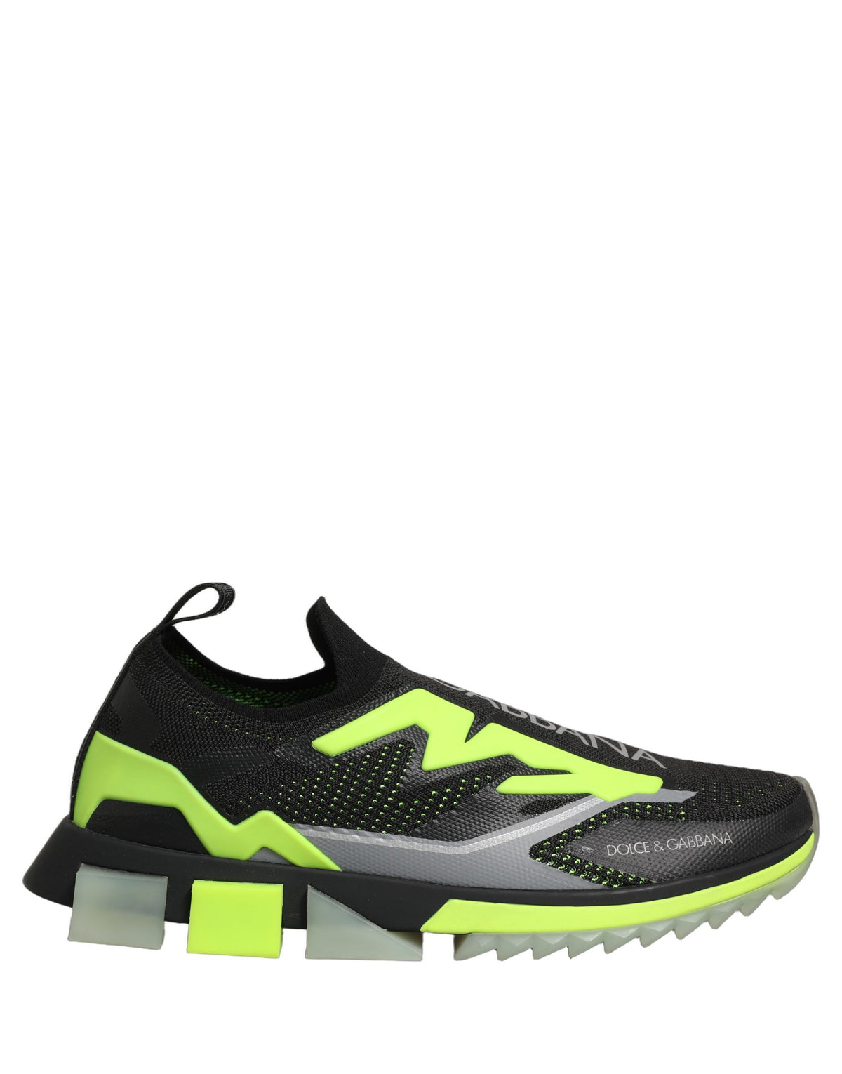 Dolce & Gabbana Black and Green Sorrento Low-Top Sneakers