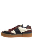 Dolce & Gabbana Mehrfarbige Leder MIAMI Low-Top-Sneaker für Herren