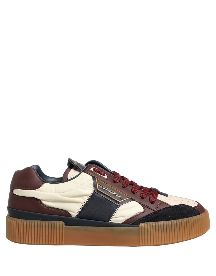 Dolce & Gabbana Men's Multicolor Leather MIAMI Low-Top Sneakers