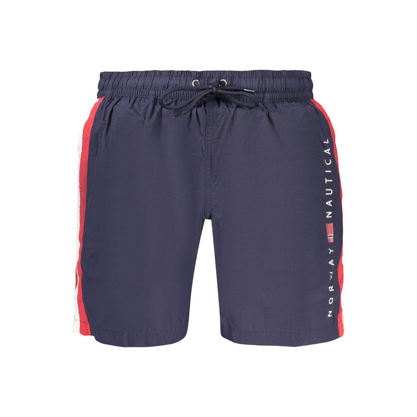 Norway 1963 Blaue Badeshorts aus Polyamid für Herren