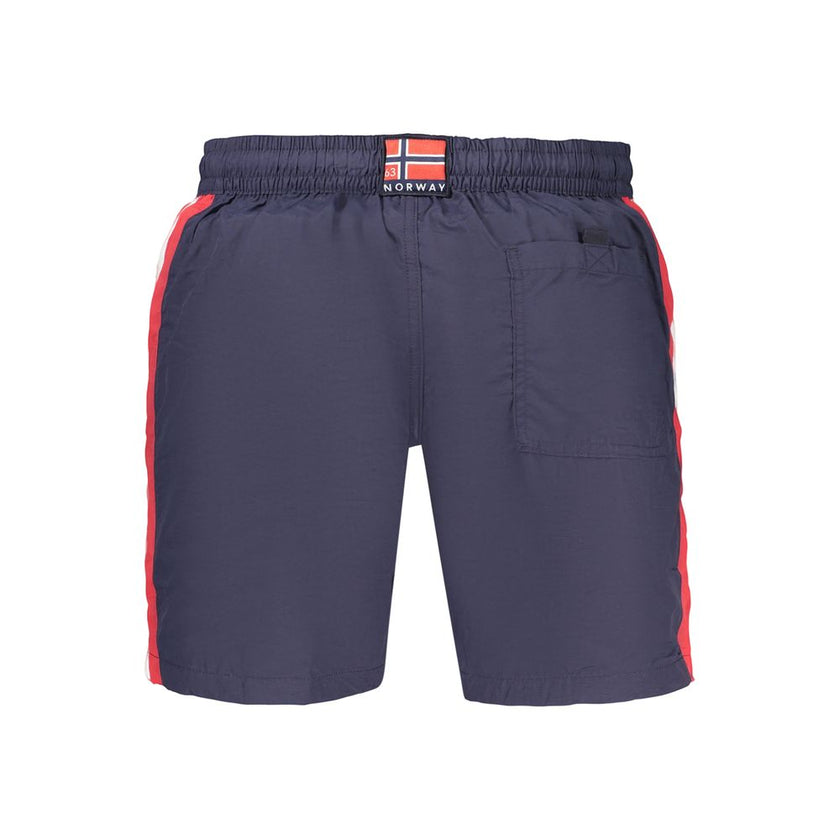 Norway 1963 Blaue Badeshorts aus Polyamid für Herren