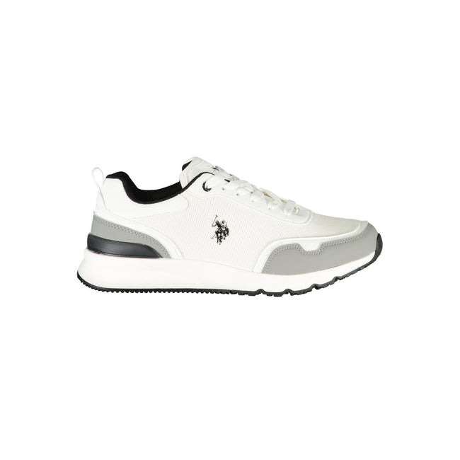U.S. POLO ASSN. Weiße Sneaker aus Polyester im Athletic-Stil