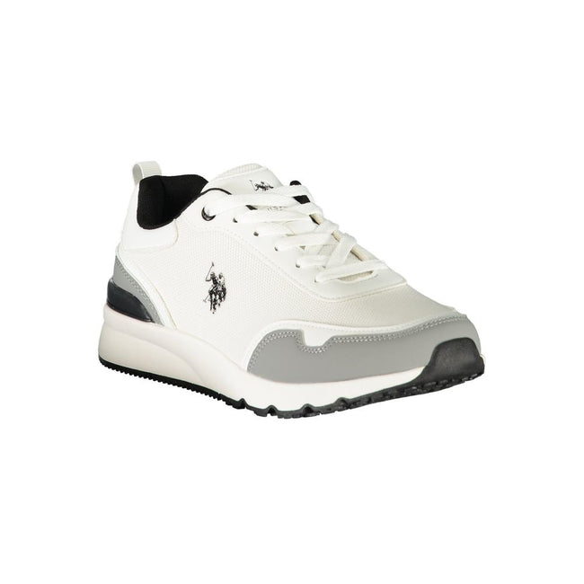 U.S. POLO ASSN. Weiße Sneaker aus Polyester im Athletic-Stil