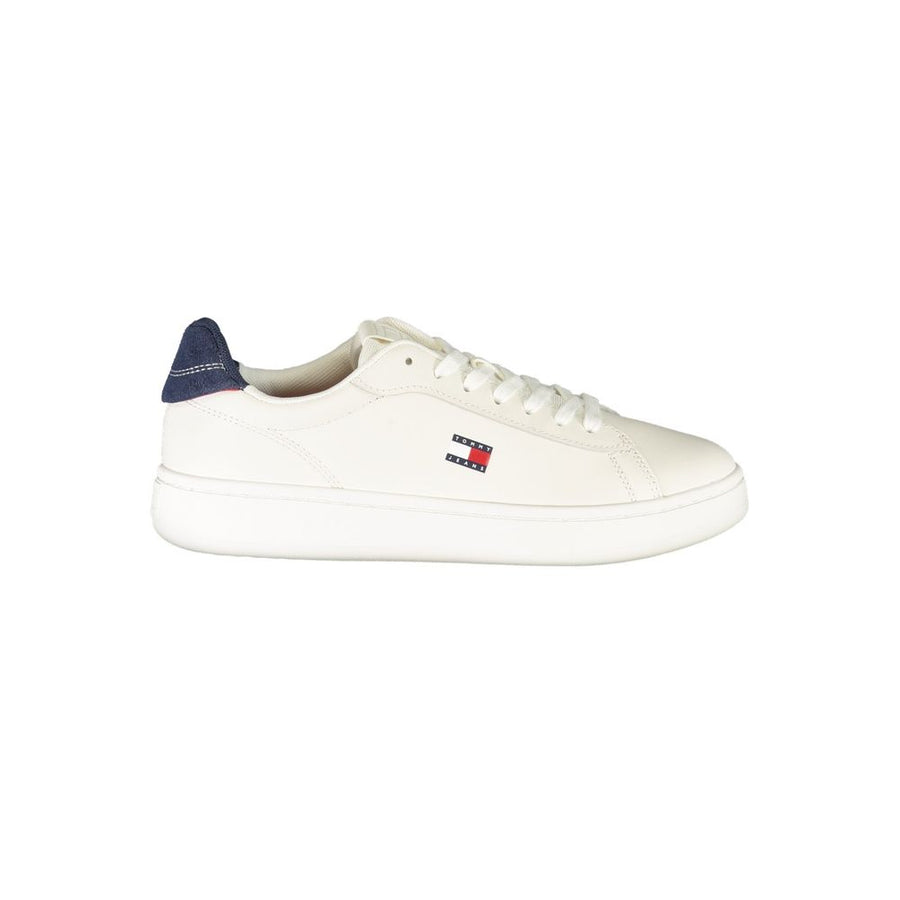 Tommy Hilfiger White Polyurethane Women's Sneaker