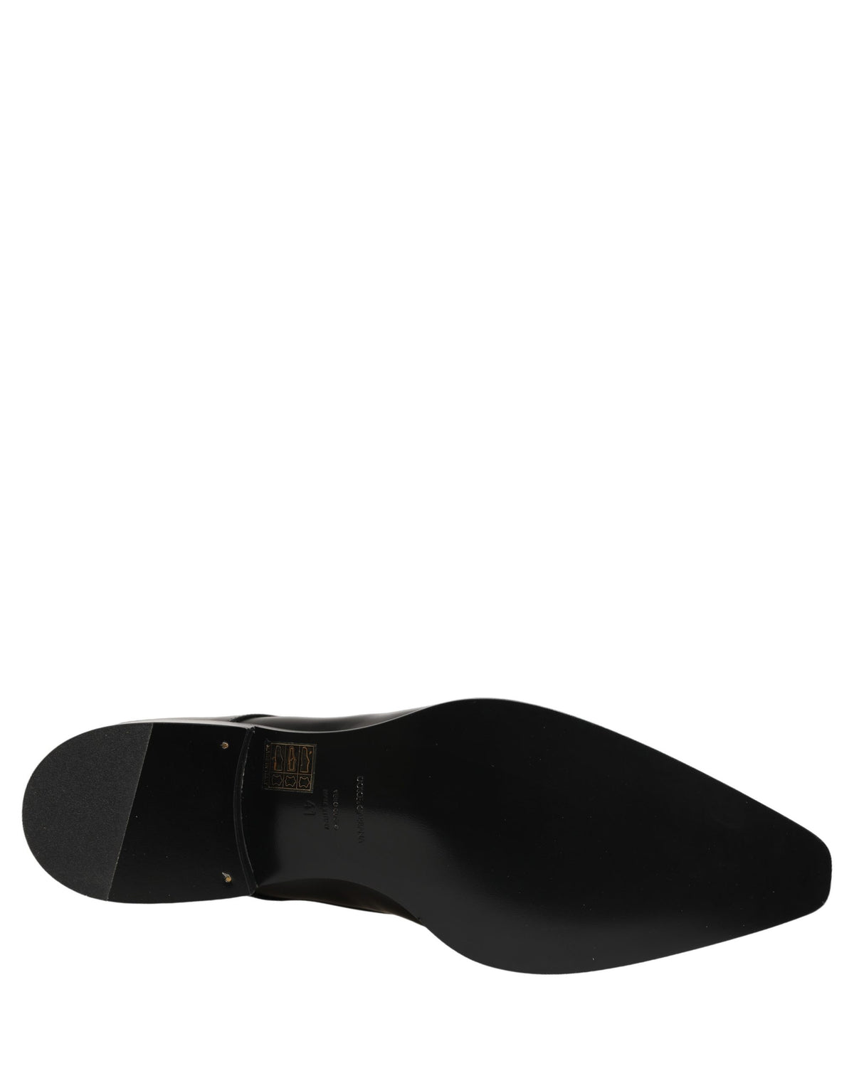 Dolce & Gabbana Black Leather Lace-Up Derby Shoes
