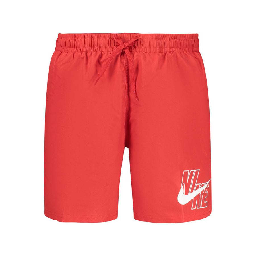 Nike Men's Red Polyester Swim Shorts