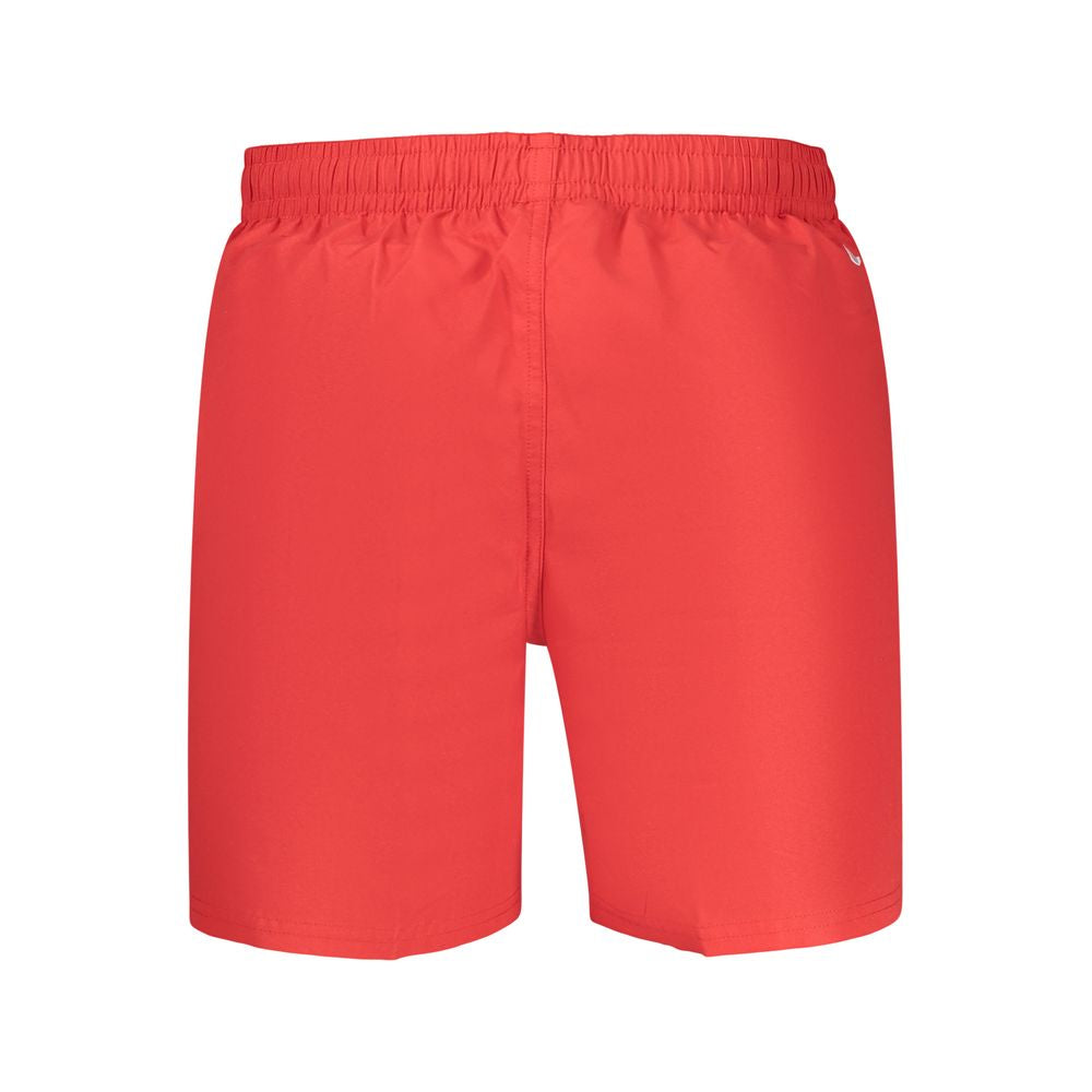 Nike Men's Red Polyester Swim Shorts