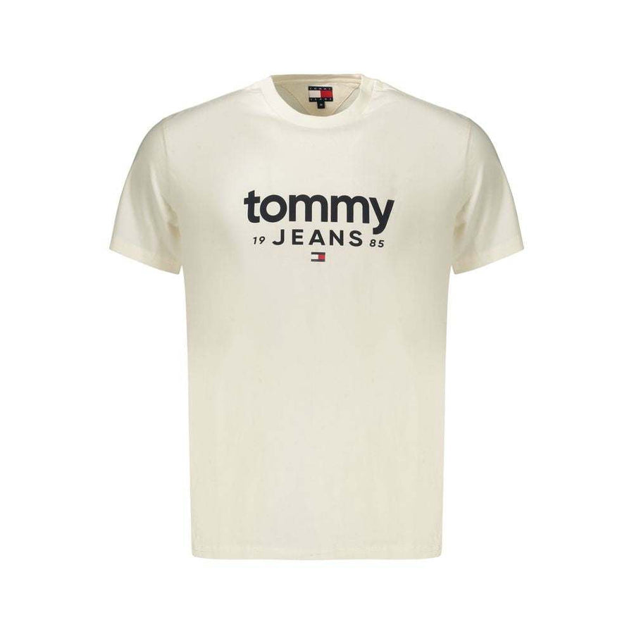 Tommy Hilfiger Bianco Baumwoll-T-Shirt für Herren