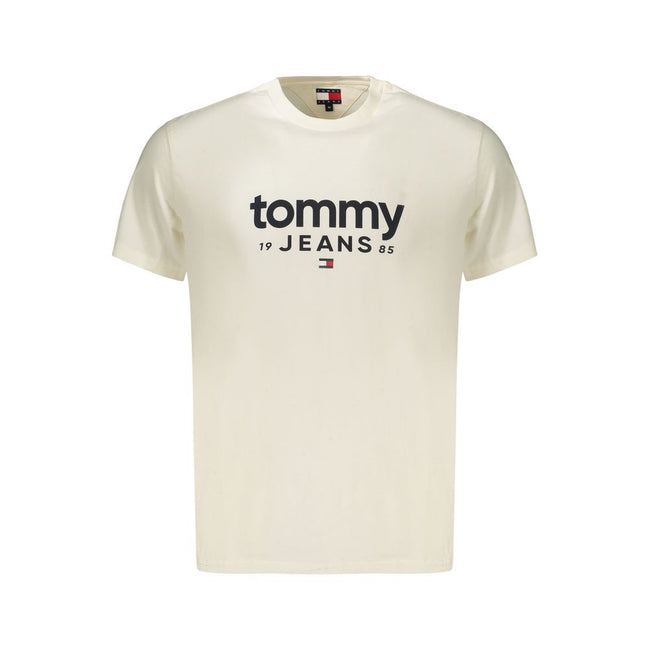 Tommy Hilfiger Bianco Baumwoll-T-Shirt für Herren