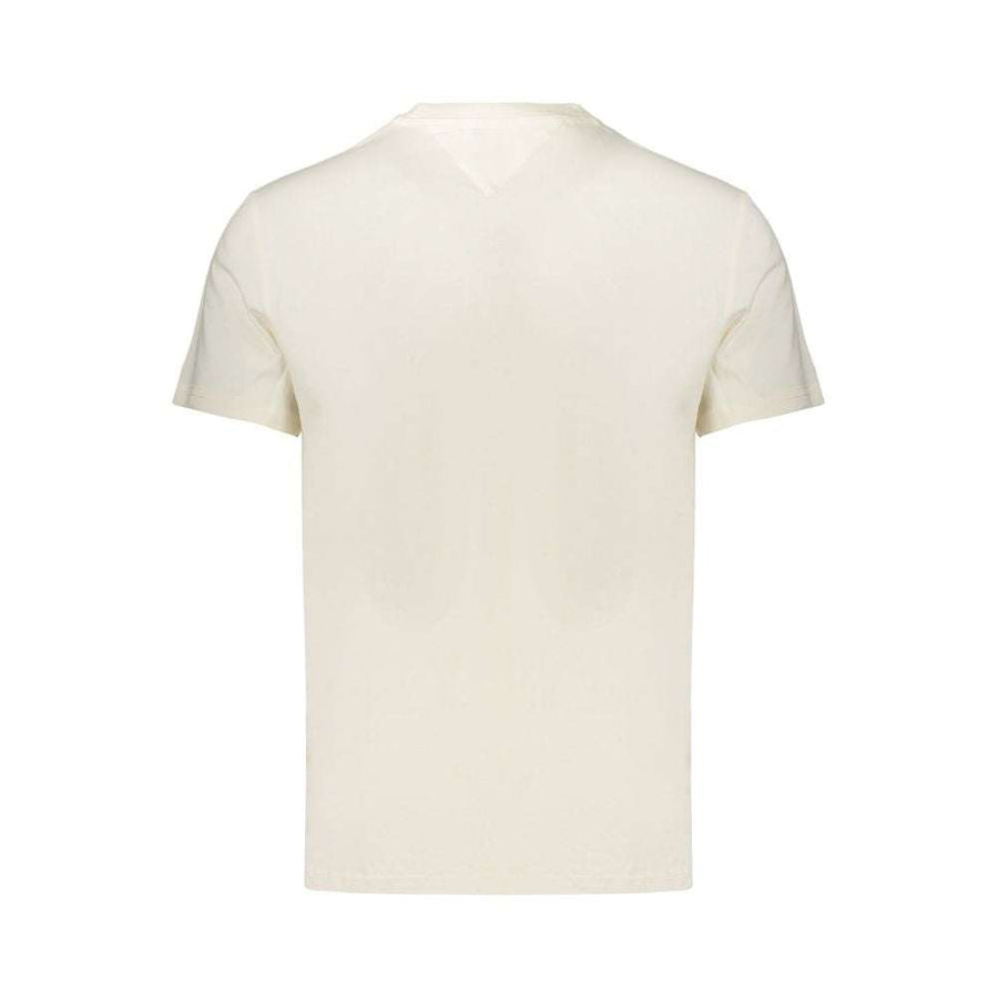 Tommy Hilfiger Bianco Baumwoll-T-Shirt für Herren