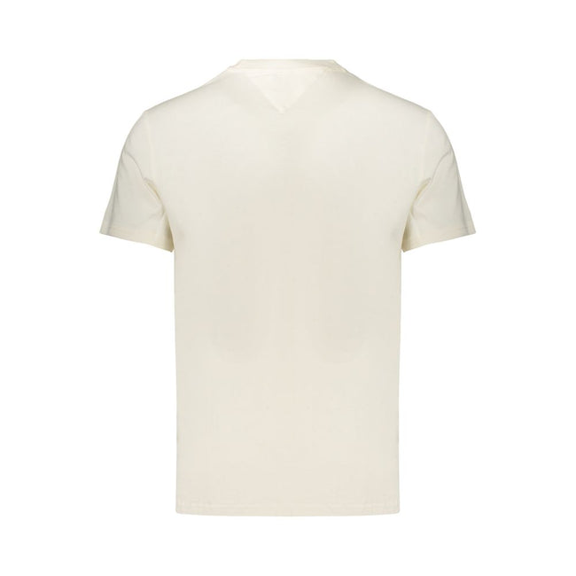Tommy Hilfiger Bianco Baumwoll-T-Shirt für Herren