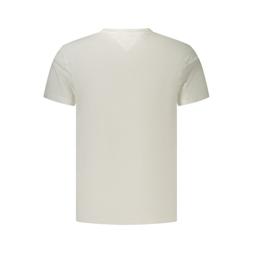 Tommy Hilfiger Bianco Baumwoll-T-Shirt für Herren