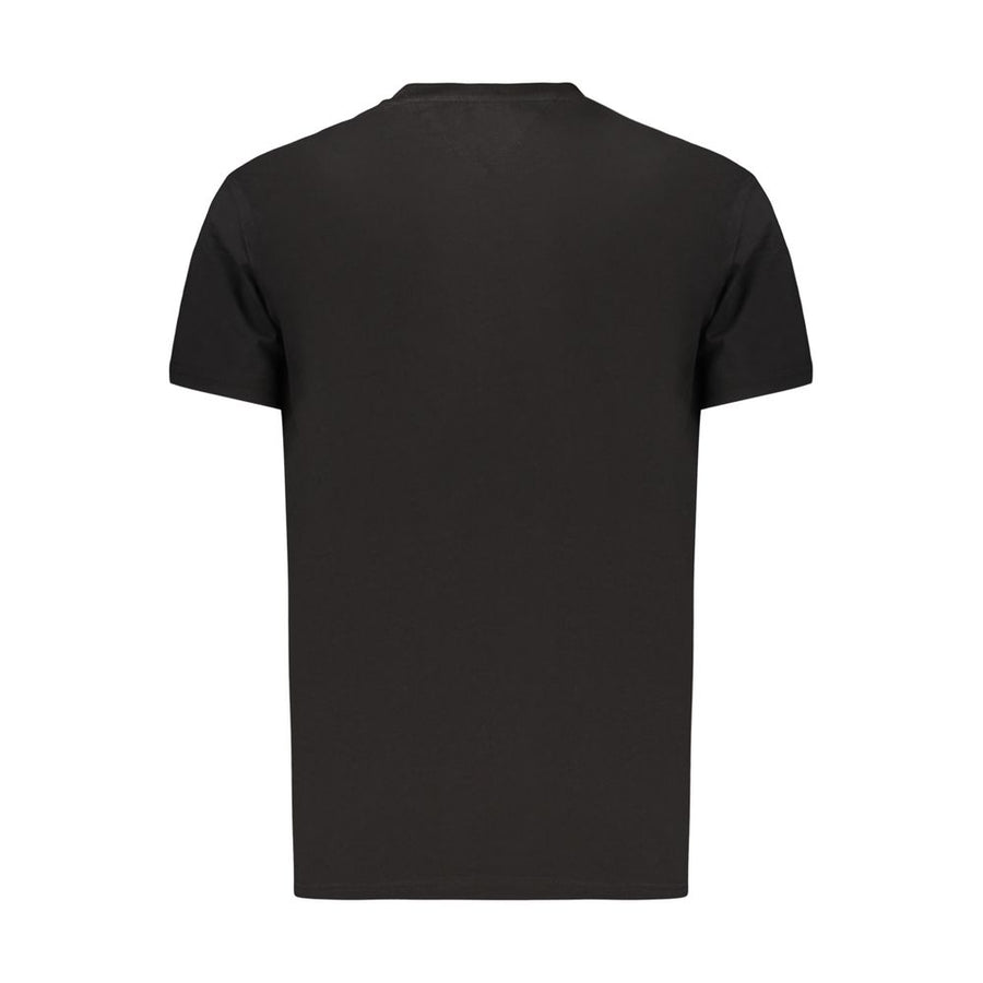 Tommy Hilfiger Schwarzes Baumwoll-T-Shirt für Herren