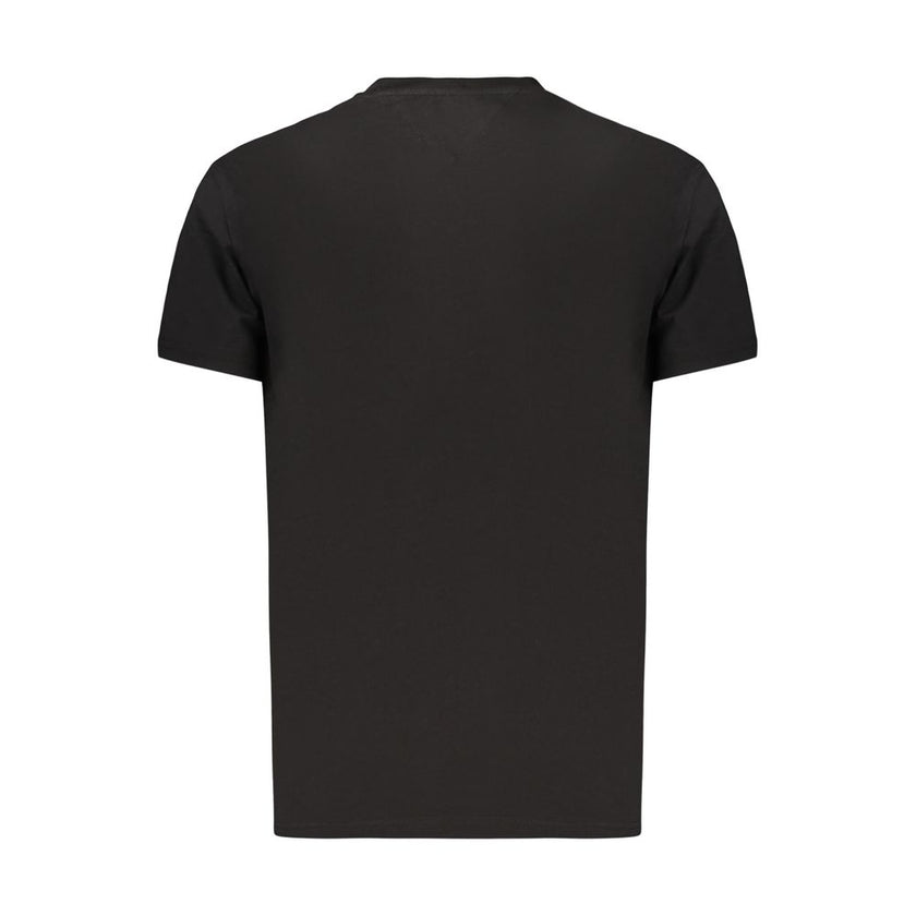 Tommy Hilfiger Schwarzes Baumwoll-T-Shirt für Herren