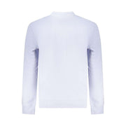 Calvin Klein Lila Baumwoll-Sweatshirt mit Rundhalsausschnitt und Logo-Stickerei