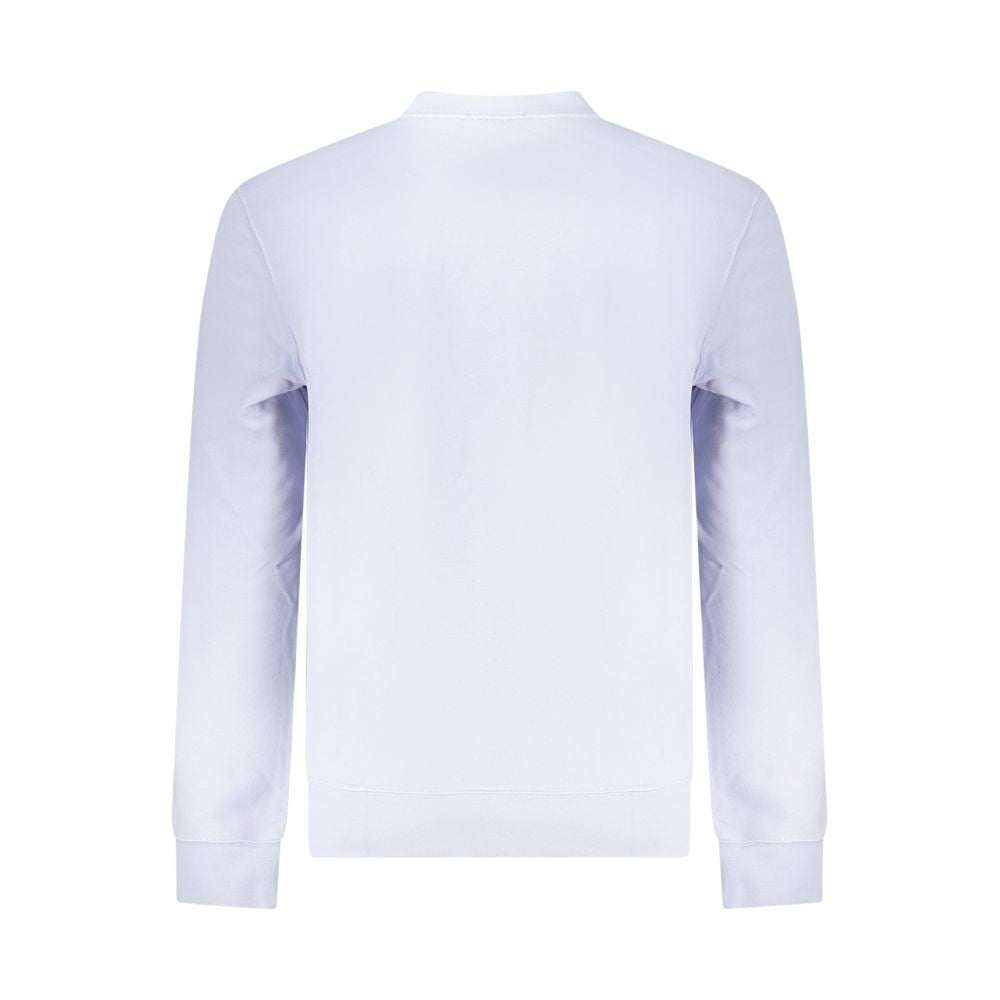 Calvin Klein Lila Baumwoll-Sweatshirt mit Rundhalsausschnitt und Logo-Stickerei