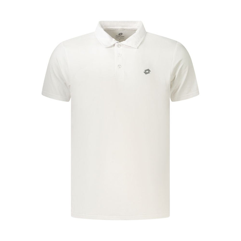 Lotto Weißes Poloshirt aus Polyester