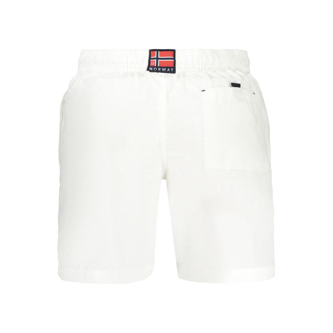 Norway 1963 Weiße Badeshorts aus Polyamid