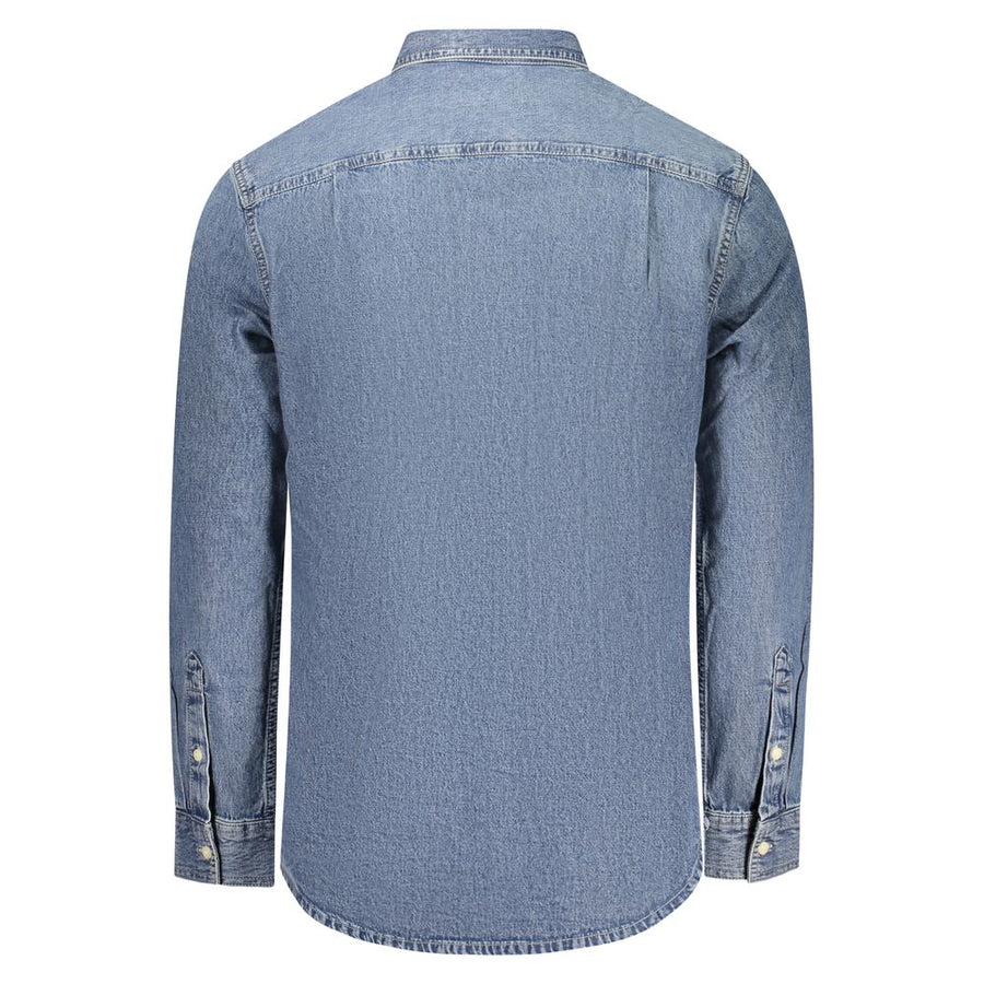 Calvin Klein Men's Blue Cotton Shirt