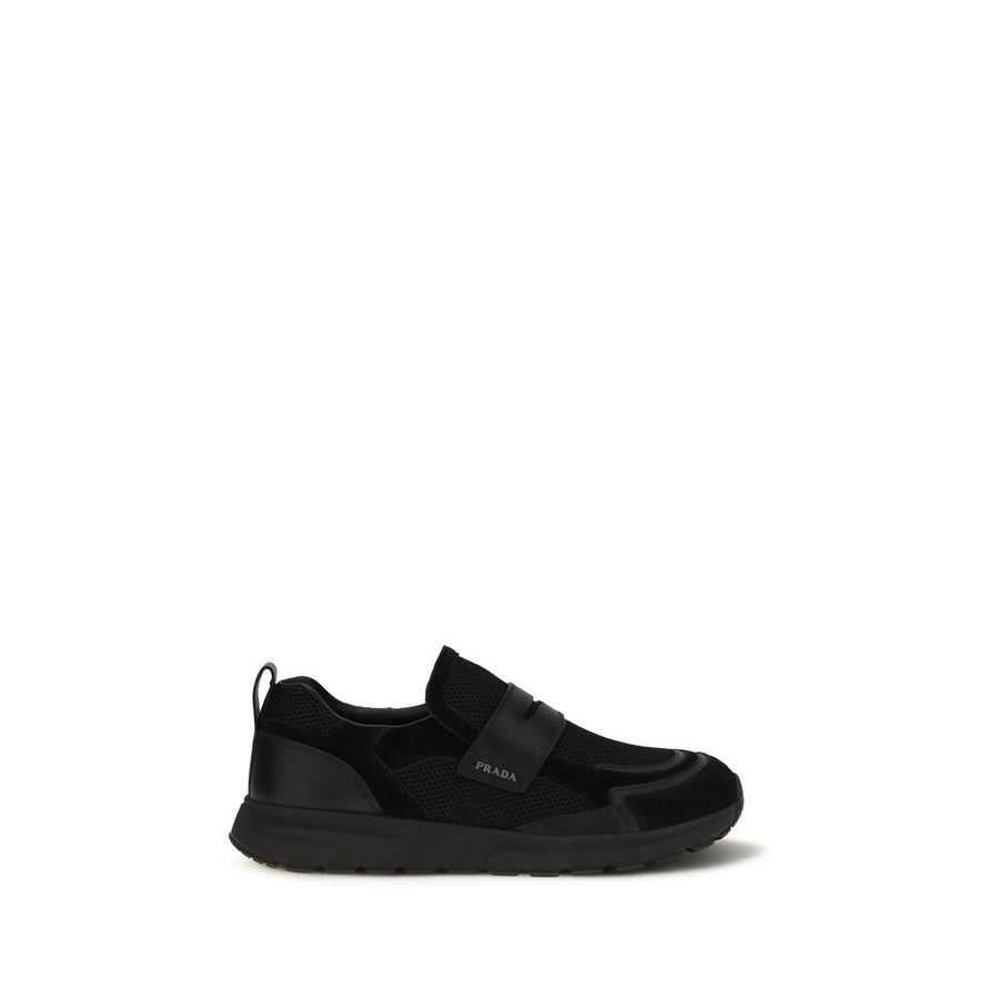 Prada Black Bos Taurus Calfskin Sneakers