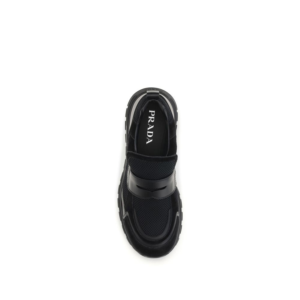 Prada Black Bos Taurus Calfskin Sneakers