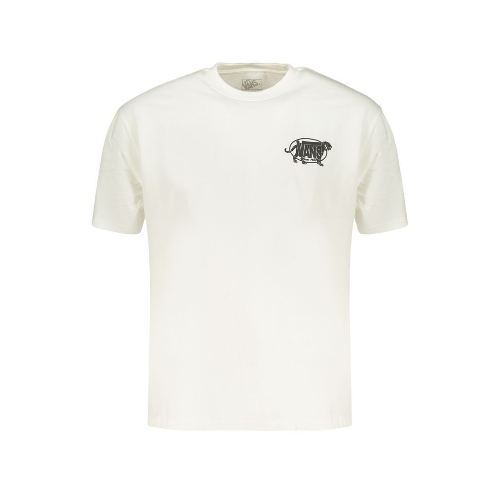 Vans Men's White Cotton T-Shirt