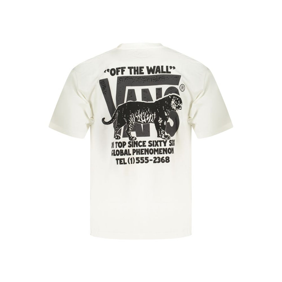 Vans Weißes Herren-T-Shirt aus Baumwolle