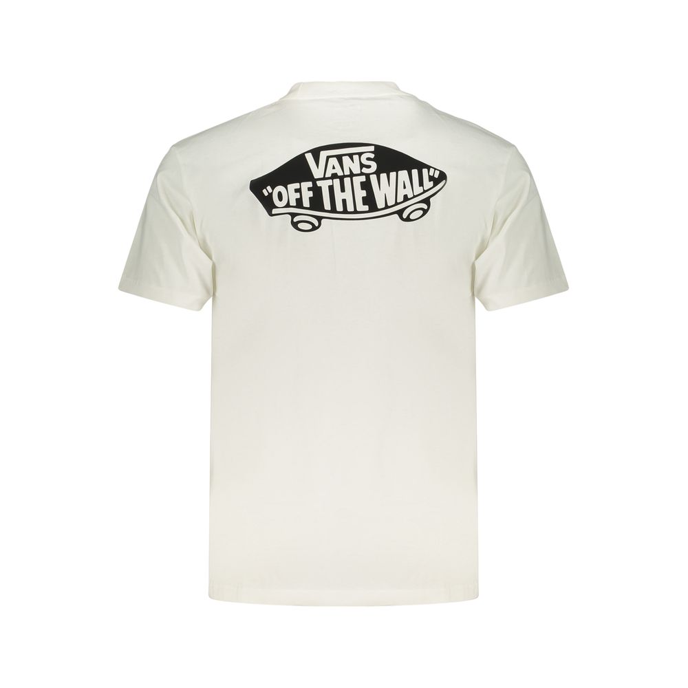 Vans Men's White Cotton T-Shirt