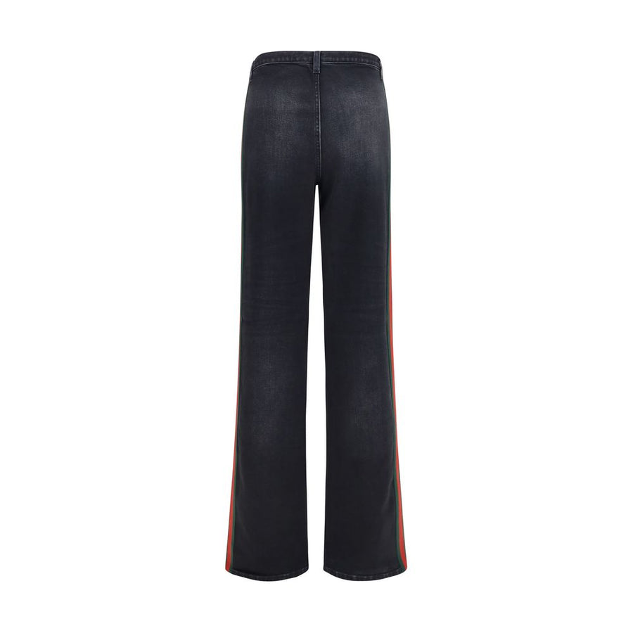 Gucci Schwarze Baumwoll-Jeans mit geradem Bein