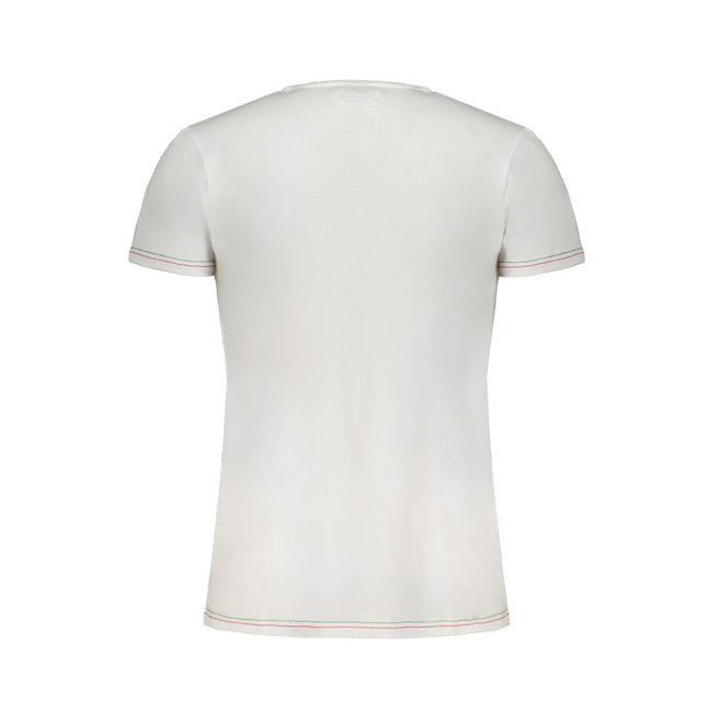 Aeronautica Militare Bianco Baumwoll-T-Shirt für Herren