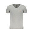 Aeronautica Militare Braunes Baumwoll-T-Shirt für Herren