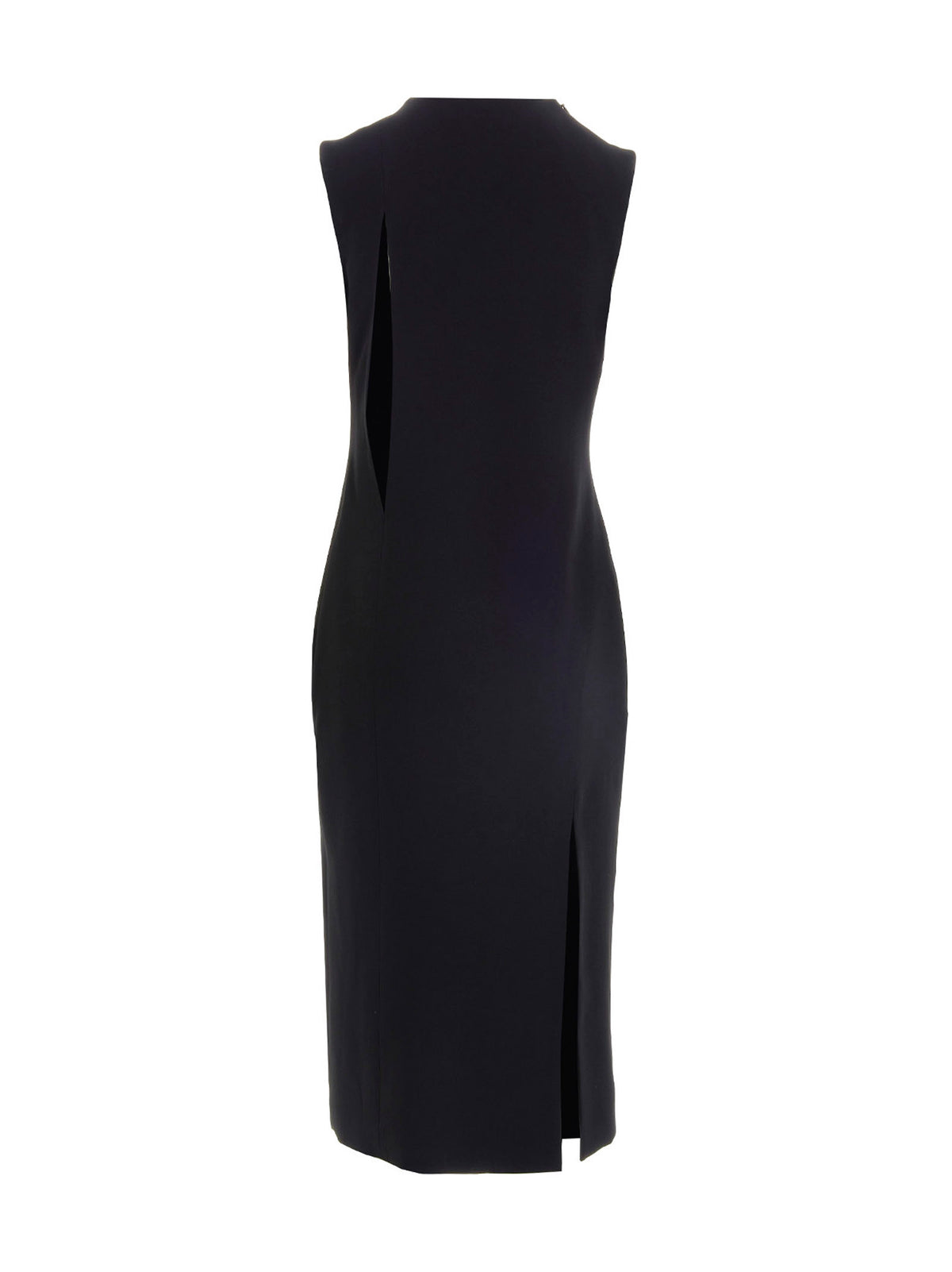 Versace Schwarzes Midi-Kleid aus Acetat