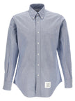 Thom Browne Blue Cotton Blouse