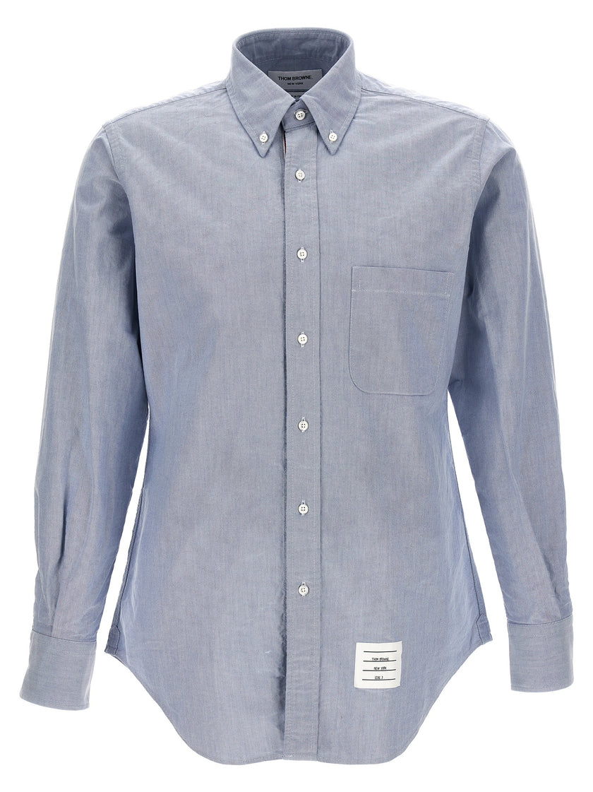 Thom Browne Blue Cotton Blouse