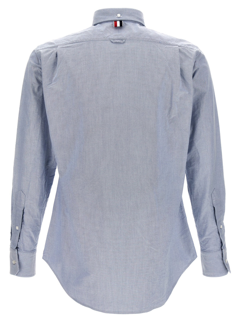 Thom Browne Blue Cotton Blouse
