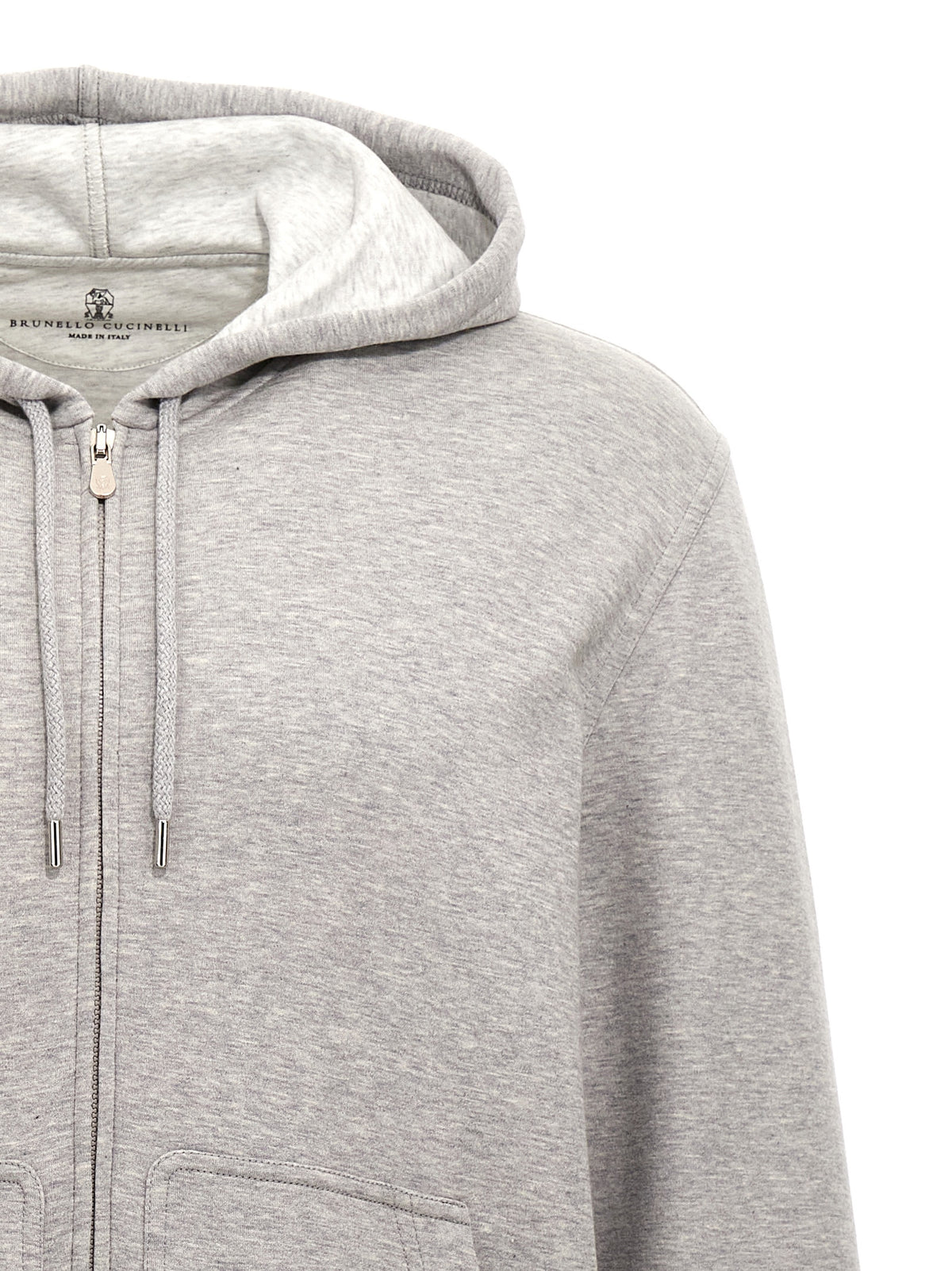 Brunello Cucinelli Grey Cotton Sweater